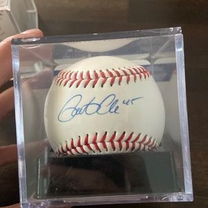 Gerritt Cole signed baseball Global Authentics Certificate of Authenticity